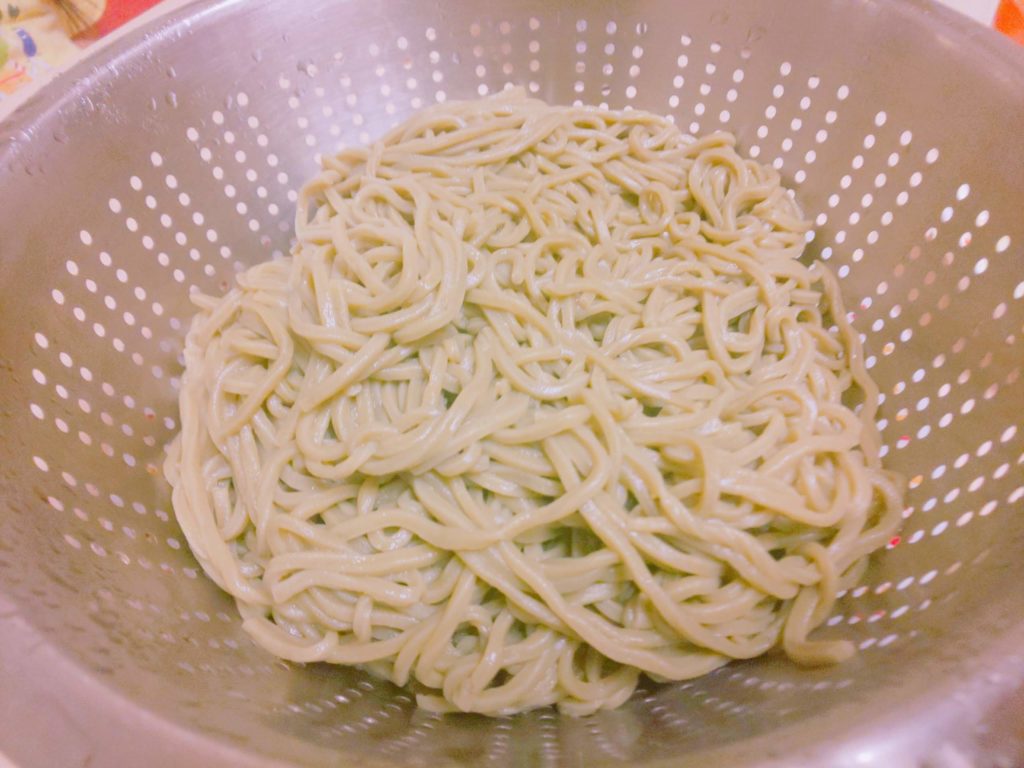懸賞晩御飯(当選した腸活うどん)